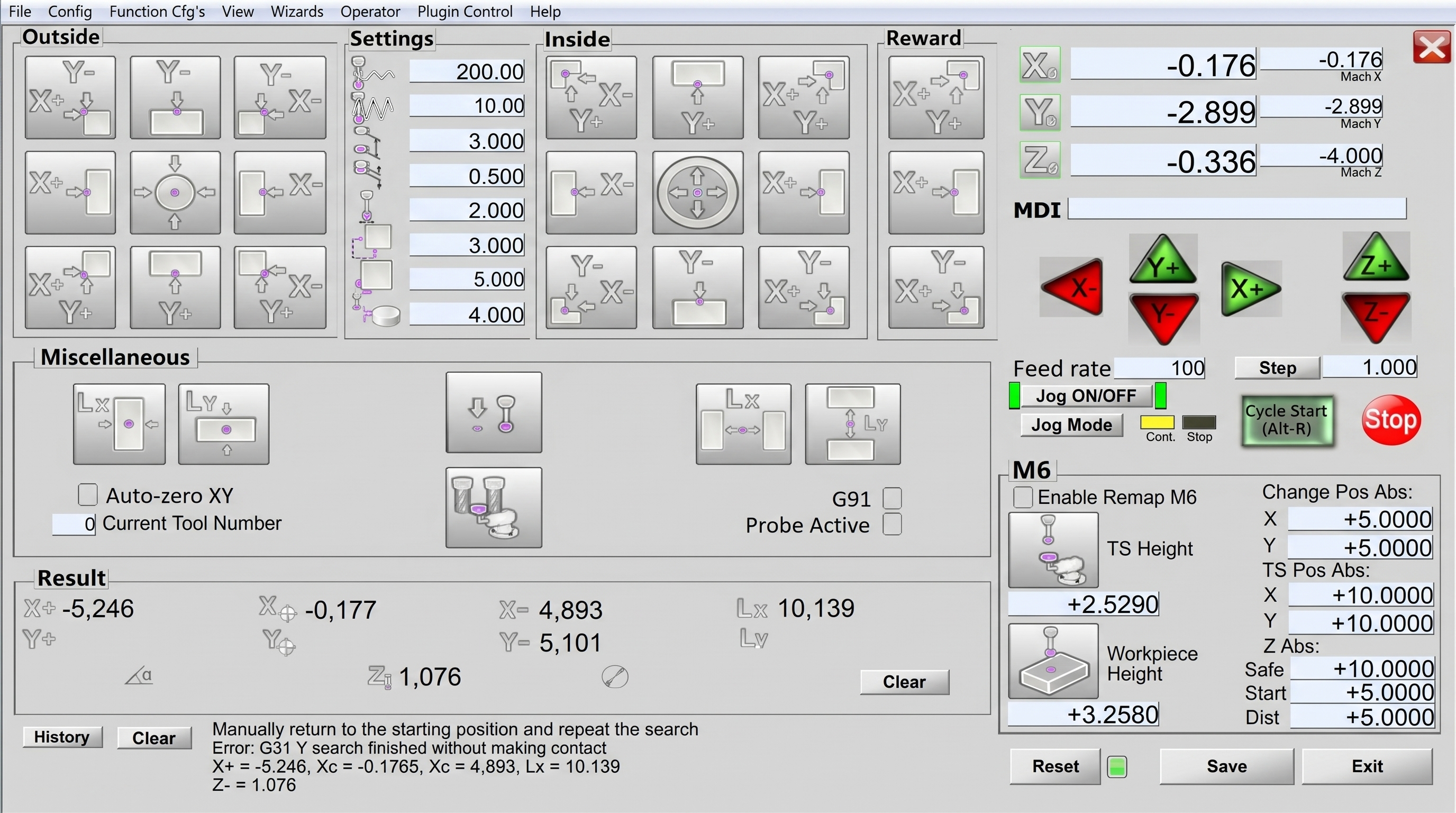 Probe Wizard Settings
